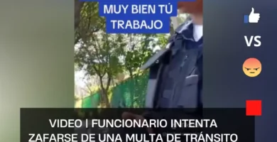 VIDEO | Funcionario intenta zafarse de una multa de tránsito en CDMX