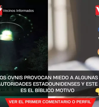 Los ovnis provocan miedo a algunas autoridades estadounidenses y este es el bíblico motivo