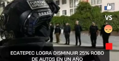 Ecatepec logra disminuir 25% robo de autos en un año