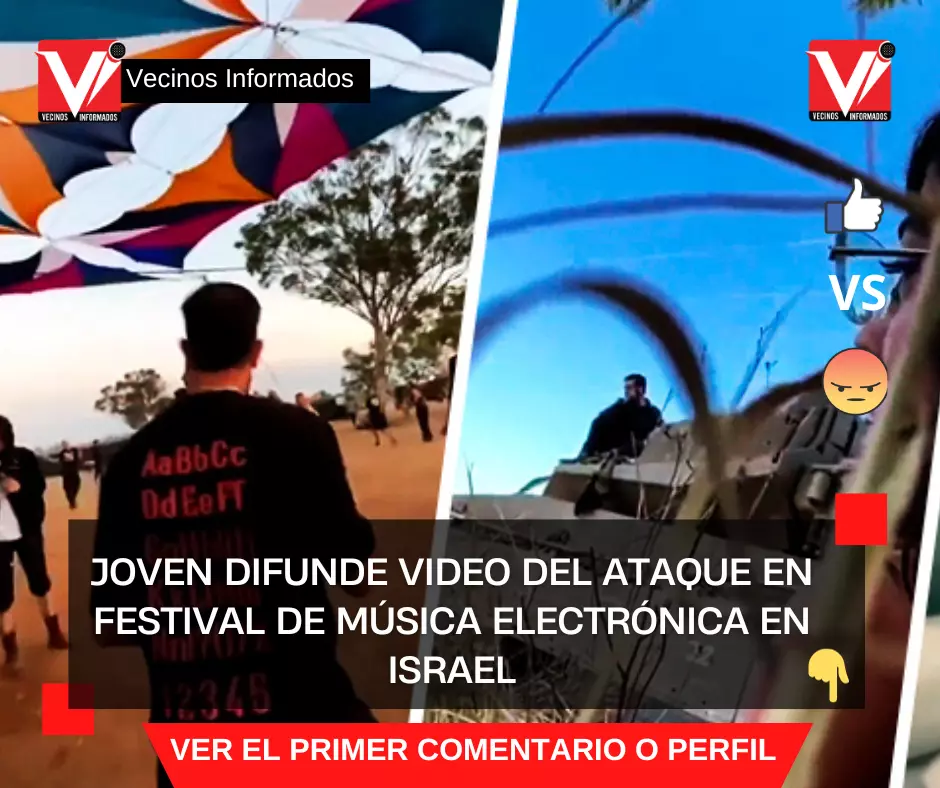 Joven difunde video del ataque en festival de música electrónica en Israel