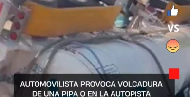 Automovilista provoca volcadura de una Pipa con 29 mil litros de cloro en la autopista México-Pachuca