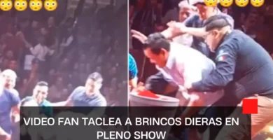 VIDEO Fan taclea a Brincos Dieras en pleno show