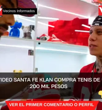 VIDEO Santa Fe Klan compra tenis de 200 mil pesos