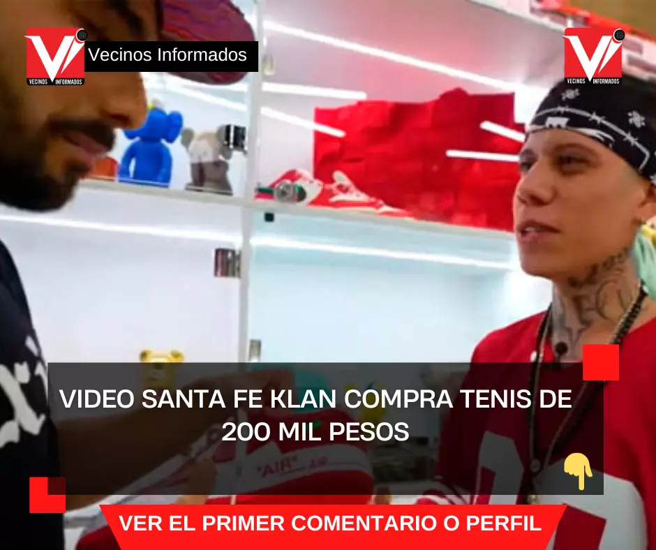 Santa Fe Klan: 200 mil pesos; el rapero cuestiona costoso precio de tenis  - quiero tv