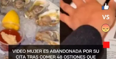VIDEO Mujer es abandonada por su cita tras comer 48 ostiones que costaban más de tres mil pesos
