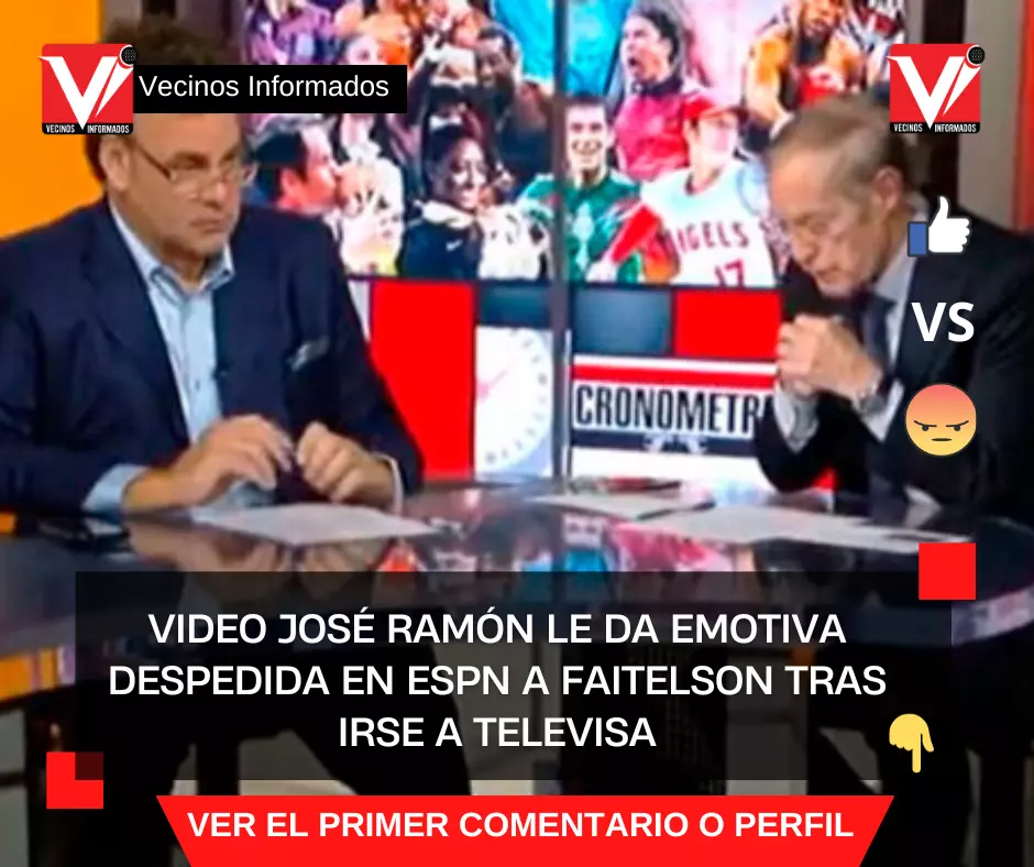 VIDEO José Ramón le da emotiva despedida en ESPN a Faitelson tras irse a Televisa