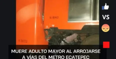 Muere adulto mayor al arrojarse a vías del Metro Ecatepec