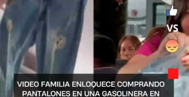 VIDEO Familia enloquece comprando pantalones en una gasolinera en Puebla y descubren tremendo fraude