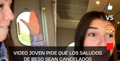 VIDEO Joven pide que los saludos de beso sean cancelados