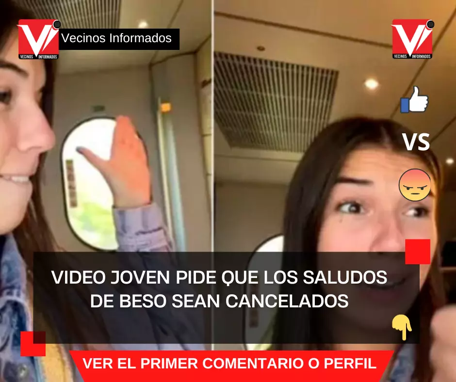VIDEO Joven pide que los saludos de beso sean cancelados