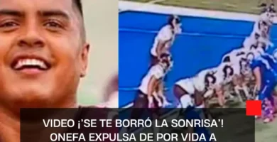 VIDEO ¡’Se te borró la sonrisa’! ONEFA expulsa de por vida a Osvaldo Canchola, jugador que lesionó intencionalmente a un rival