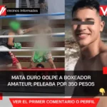 Mata duro golpe a boxeador amateur; peleaba por 350 pesos
