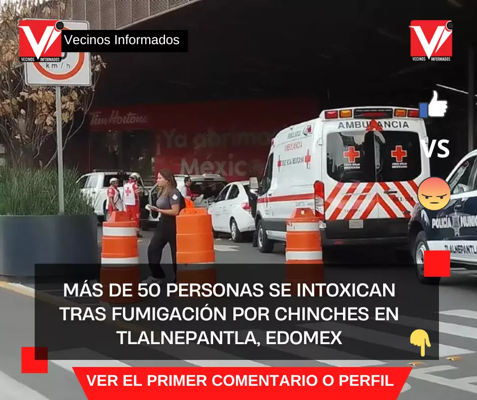 Videos: Más de 50 personas se intoxican tras fumigación por chinches en Tlalnepantla, Edomex