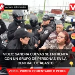 VIDEO: Sandra Cuevas se enfrenta con un grupo de personas en la Central de Abasto