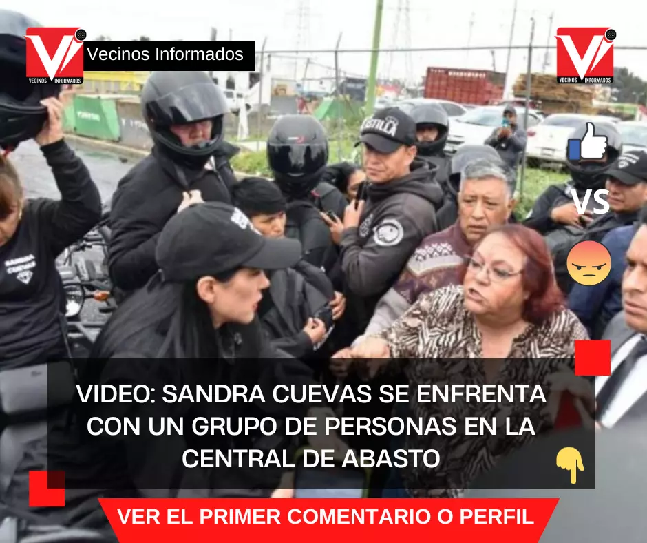 VIDEO: Sandra Cuevas se enfrenta con un grupo de personas en la Central de Abasto