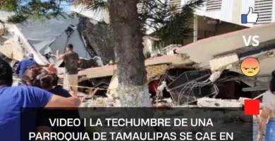 VIDEO | La techumbre de una parroquia de Tamaulipas se cae en bautizo; hay 7 VIDEO | La techumbre de una parroquia de Tamaulipas se cae en bautizo; hay 7 muertos Colapsa techo de iglesia