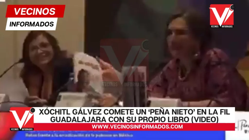 Xóchitl Gálvez comete un ‘Peña Nieto’ en la FIL Guadalajara con su propio libro (VIDEO)