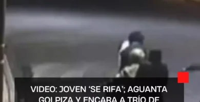 VIDEO: Joven ‘se rifa’; aguanta golpiza y encara a trío de asaltantes en Edomex