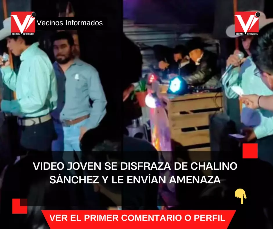VIDEO Joven se disfraza de Chalino Sánchez y le envían amenaza