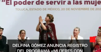 Delfina Gómez anuncia registro del programa «Mujeres con Bienestar»