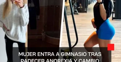 Mujer entra a gimnasio tras padecer anorexia y cambio sorprende a internet