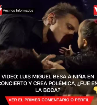 VIDEO: Luis Miguel besa a niña en concierto y crea polémica, ¿fue en la boca?