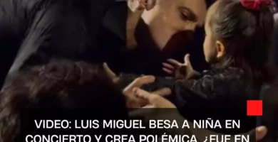 VIDEO: Luis Miguel besa a niña en concierto y crea polémica, ¿fue en la boca?