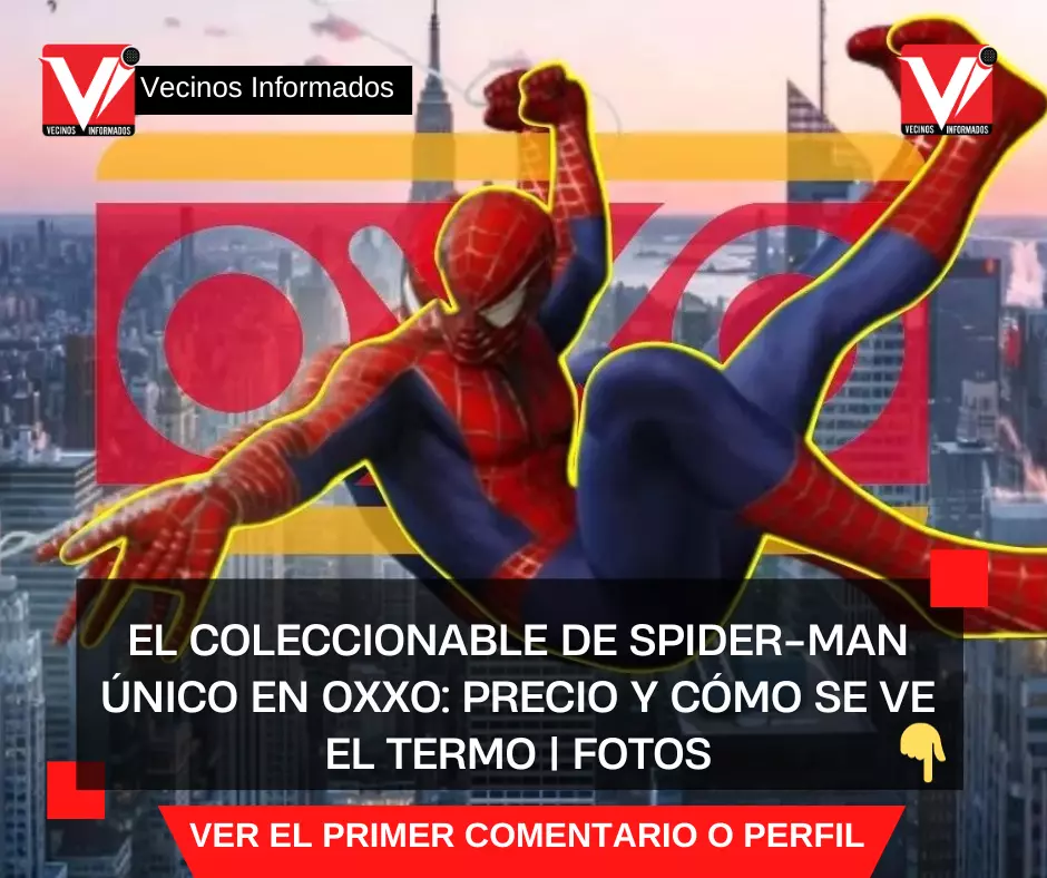 El coleccionable de Spider-Man ÚNICO en Oxxo: Precio y cómo se ve el TERMO | FOTOS