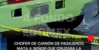 En Tlalnepantla, camión de la ruta 64 atropella y mata a peatón