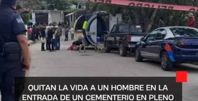 Quitan la vida a un hombre en la entrada de un cementerio en pleno Día de Muertos
