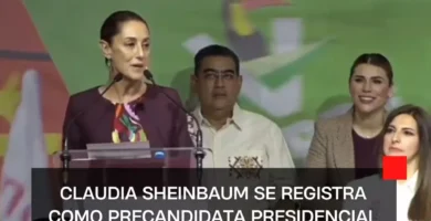 Claudia Sheinbaum se registra como precandidata presidencial