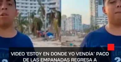 VIDEO ‘Estoy en donde yo vendía’ Paco de las empanadas regresa a Acapulco y se da cuenta que esta devastado