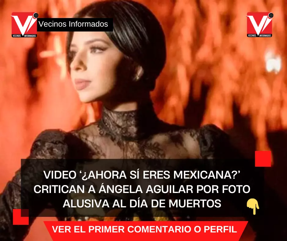 VIDEO ‘¿Ahora sí eres mexicana?’ Critican a Ángela Aguilar por foto alusiva al Día de Muertos
