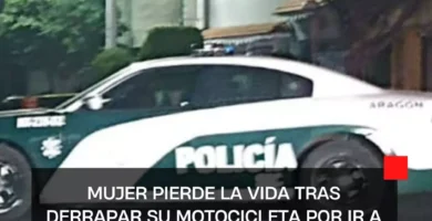 Mujer pierde la vida tras derrapar su motocicleta por ir a exceso de velocidad en Gustavo A. Madero