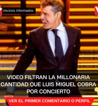 VIDEO Filtran la millonaria cantidad que Luis Miguel cobra por concierto