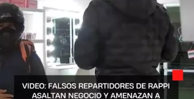 VIDEO: Falsos repartidores de Rappi asaltan negocio y amenazan a jovencita