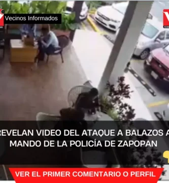 Revelan video del ataque a balazos a mando de la policía de Zapopan