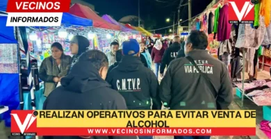 Realizan operativos para evitar venta de alcohol en bazares navideños en Ecatepec
