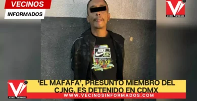 ‘El Mafafa’, presunto miembro del CJNG, es detenido en CdMx; lo relacionan con homicidios