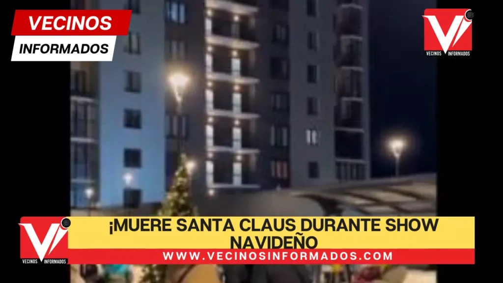 ¡Muere Santa Claus durante show navideño!, cayó de un piso 24