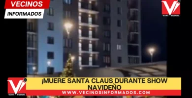 ¡Muere Santa Claus durante show navideño!, cayó de un piso 24