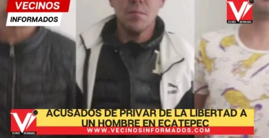 Detienen a tres sujetos acusados de privar de la libertad a un hombre en Ecatepec