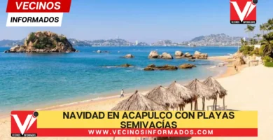 Navidad en Acapulco con playas semivacías y baja afluencia turística