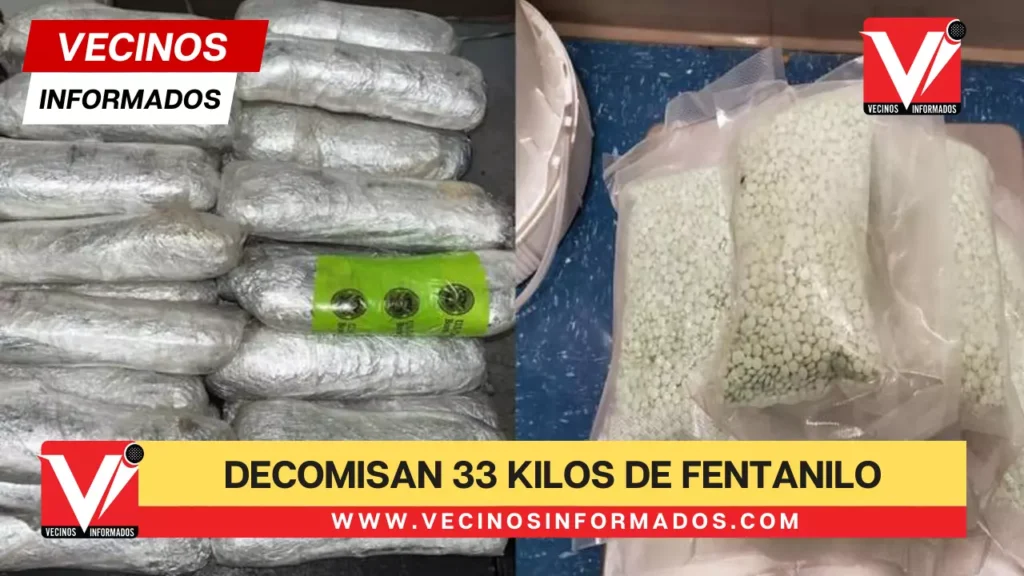 Decomisan 33 kilos de fentanilo y metanfetaminas en puentes internacionales de Chihuahua