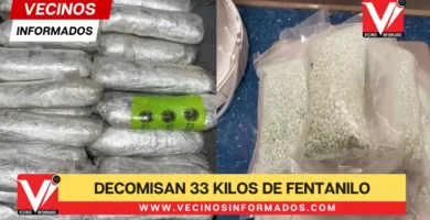 Decomisan 33 kilos de fentanilo y metanfetaminas en puentes internacionales de Chihuahua