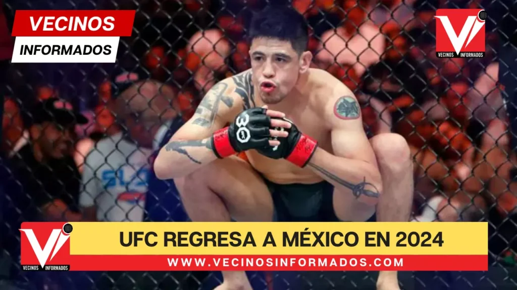 UFC regresa a México en 2024 con pelea estelar de Brandon Moreno