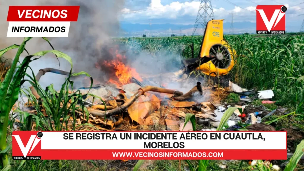 Se registra un incidente aéreo en Cuautla, Morelos