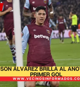 Edson Álvarez brilla al anotar su primer gol con el West Ham en la Europa League