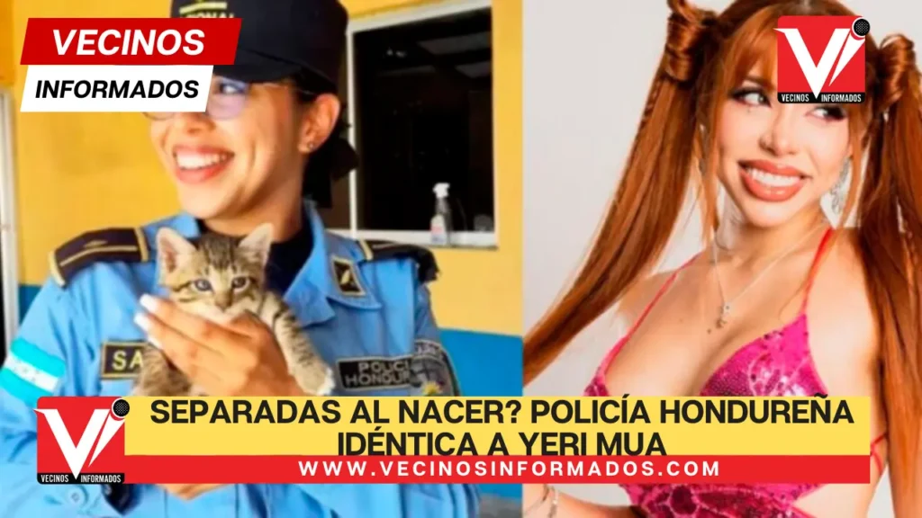 VIDEO ¿Separadas al nacer? Policía hondureña idéntica a Yeri Mua se hace viral por tremendo parecido
