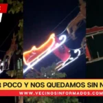 VIDEO Por poco y nos quedamos sin Navidad, Santa Claus sufre incidente en Tlaxcala